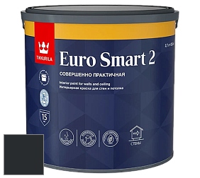Краска Tikkurila Euro Smart 2 краска для стен и потолков цвет RAL 9011 