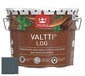 Краска Tikkurila Valtti Log грунтовочный антисептик по дереву цвет 5086 Yö