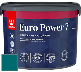 Краска Tikkurila Euro Power 7 краска для стен и потолков цвет NCS S 4550-B30G 