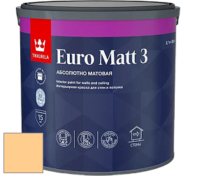 Краска Tikkurila Euro Matt 3 краска для стен и потолков цвет Y309 