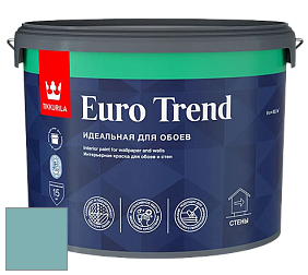 Краска Tikkurila Euro Trend краска для стен и потолков цвет RAL 6034 