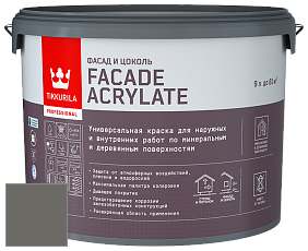 Краска Tikkurila Facade Acrylate краска фасадная цвет 2690 Ukko