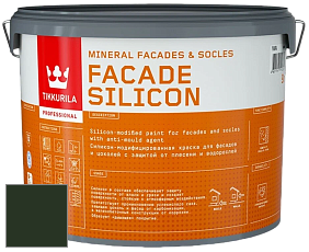 Краска Tikkurila Facade Silicon краска фасадная цвет RAL 6007 