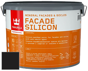 Краска Tikkurila Facade Silicon краска фасадная цвет RAL 8022 