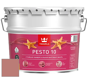 Краска Tikkurila Euro Pesto 10 эмаль цвет V418 Рустика
