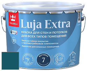 Краска Tikkurila Luja Extra 7 матовая краска для влажных помещений цвет M366 Павлин