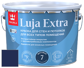 Краска Tikkurila Luja Extra 7 матовая краска для влажных помещений цвет RAL 5013 