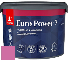 Краска Tikkurila Euro Power 7 краска для стен и потолков цвет NCS S 1060-R30B 