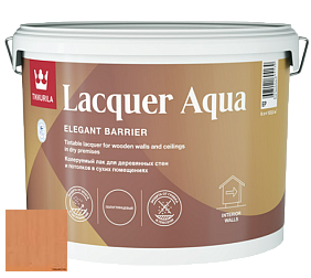 Краска Tikkurila Lacquer Aqua (полуглянцевый) лак интерьерный цвет 3446 Красное дерево