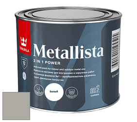 Краска Tikkurila Metallista краска по металлу цвет M497 Пепел