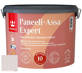 Краска Tikkurila Paneeli Assa Expert 10 интерьерный матовый лак цвет 5060 Lumi (Белый)