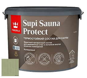 Краска Tikkurila Supi Sauna Protect защитный состав для сауны цвет 3452 Роща