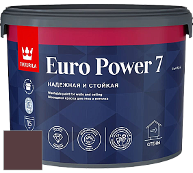 Краска Tikkurila Euro Power 7 краска для стен и потолков цвет NCS S 7020-R10B 