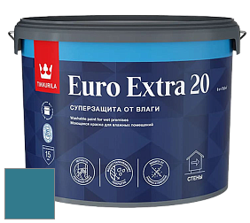 Краска Tikkurila Euro Extra 20 краска для стен и потолков цвет NCS S 4040-B10G 