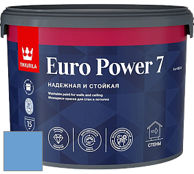 Краска Tikkurila Euro Power 7 краска для стен и потолков цвет NCS S 1550-R80B 