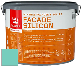 Краска Tikkurila Facade Silicon краска фасадная цвет NCS S 1040-B70G 
