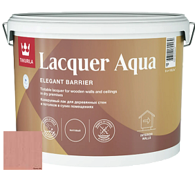 Краска Tikkurila Lacquer Aqua (матовый) лак интерьерный цвет 3468 Роза