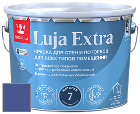 Краска Tikkurila Luja Extra 7 матовая краска для влажных помещений цвет NCS S 4050-R70B 