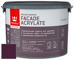 Краска Tikkurila Facade Acrylate краска внутренних и наружных работ цвет RAL 4007 