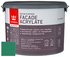 Краска Tikkurila Facade Acrylate краска внутренних и наружных работ цвет N372 