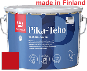 Краска Tikkurila Pika-Teho краска для деревянных фасадов цвет RAL 3020 