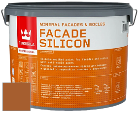 Краска Tikkurila Facade Silicon краска фасадная цвет RAL 8023 