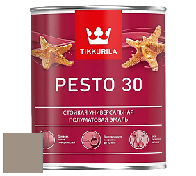 Краска Tikkurila Euro Pesto 30 эмаль цвет S486 Вулканит