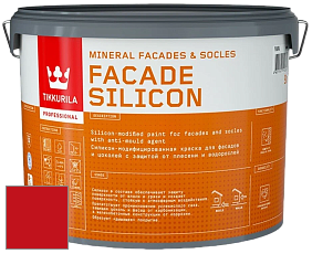 Краска Tikkurila Facade Silicon краска фасадная цвет RAL 3020 