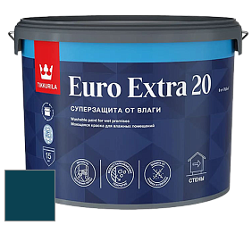 Краска Tikkurila Euro Extra 20 краска для стен и потолков цвет RAL 5020 