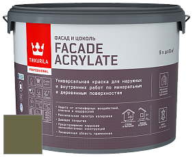 Краска Tikkurila Facade Acrylate краска внутренних и наружных работ цвет N450 