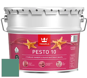 Краска Tikkurila Euro Pesto 10 эмаль цвет S373 Босфор