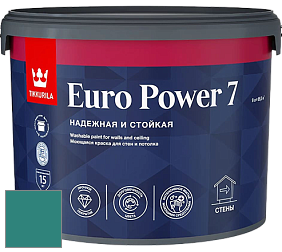 Краска Tikkurila Euro Power 7 краска для стен и потолков цвет NCS S 4040-B60G 
