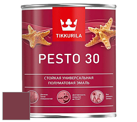 Краска Tikkurila Euro Pesto 30 эмаль цвет NCS S 4050-R10B 