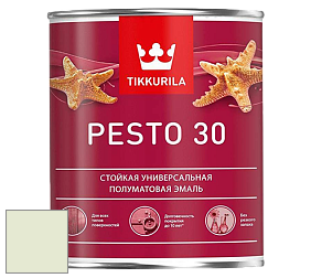 Краска Tikkurila Euro Pesto 30 эмаль цвет Y383 Огурец