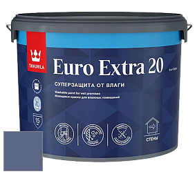 Краска Tikkurila Euro Extra 20 краска для стен и потолков цвет NCS S 5030-R70B 