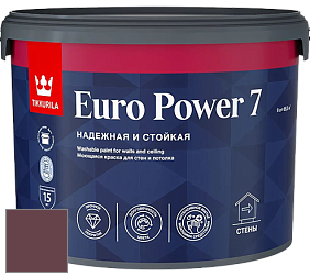 Краска Tikkurila Euro Power 7 краска для стен и потолков цвет M339 Танго
