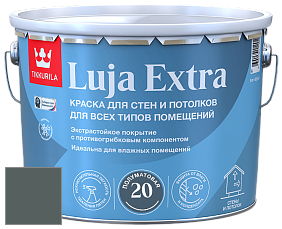 Краска Tikkurila Luja 20 Extra полуматовая краска для влажных помещений цвет N439 Впадина