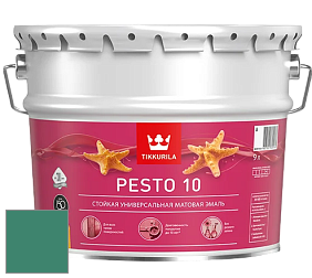Краска Tikkurila Euro Pesto 10 эмаль цвет NCS S 4040-B90G 