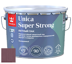 Краска Tikkurila Unica Super Strong (высокоглянцевый) лак яхтный цвет 3461 Слива