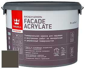 Краска Tikkurila Facade Acrylate краска внутренних и наружных работ цвет NCS S 8005-Y 