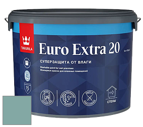 Краска Tikkurila Euro Extra 20 краска для стен и потолков цвет NCS S 3020-B60G 