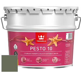 Краска Tikkurila Euro Pesto 10 эмаль цвет N448 Бонсай