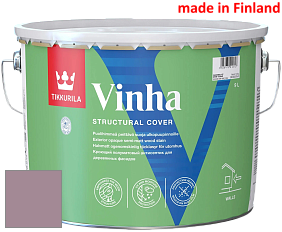Краска Tikkurila Vinha кроющий антисептик для деревянных фасадов цвет RAL 4009 