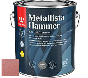 Краска Tikkurila Metallista Hammer молотковая краска по металлу цвет TVT MH001 