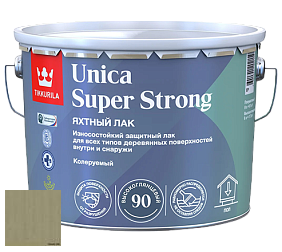 Краска Tikkurila Unica Super Strong (высокоглянцевый) лак яхтный цвет 3462 Шалфей