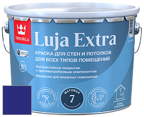 Краска Tikkurila Luja Extra 7 матовая краска для влажных помещений цвет RAL 5002 