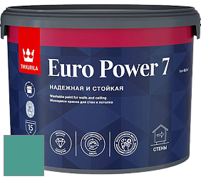 Краска Tikkurila Euro Power 7 краска для стен и потолков цвет NCS S 3040-B70G 