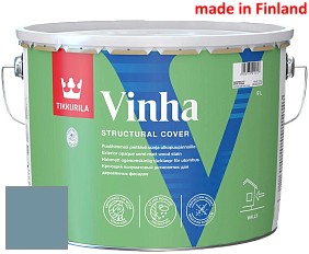 Краска Tikkurila Vinha кроющий антисептик для деревянных фасадов цвет S436 Регата