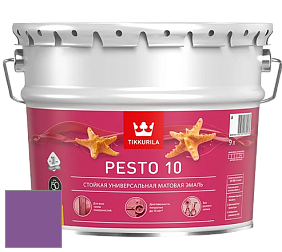 Краска Tikkurila Euro Pesto 10 эмаль цвет NCS S 3055-R50B 
