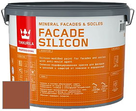 Краска Tikkurila Facade Silicon краска фасадная цвет Q311 Ruoste